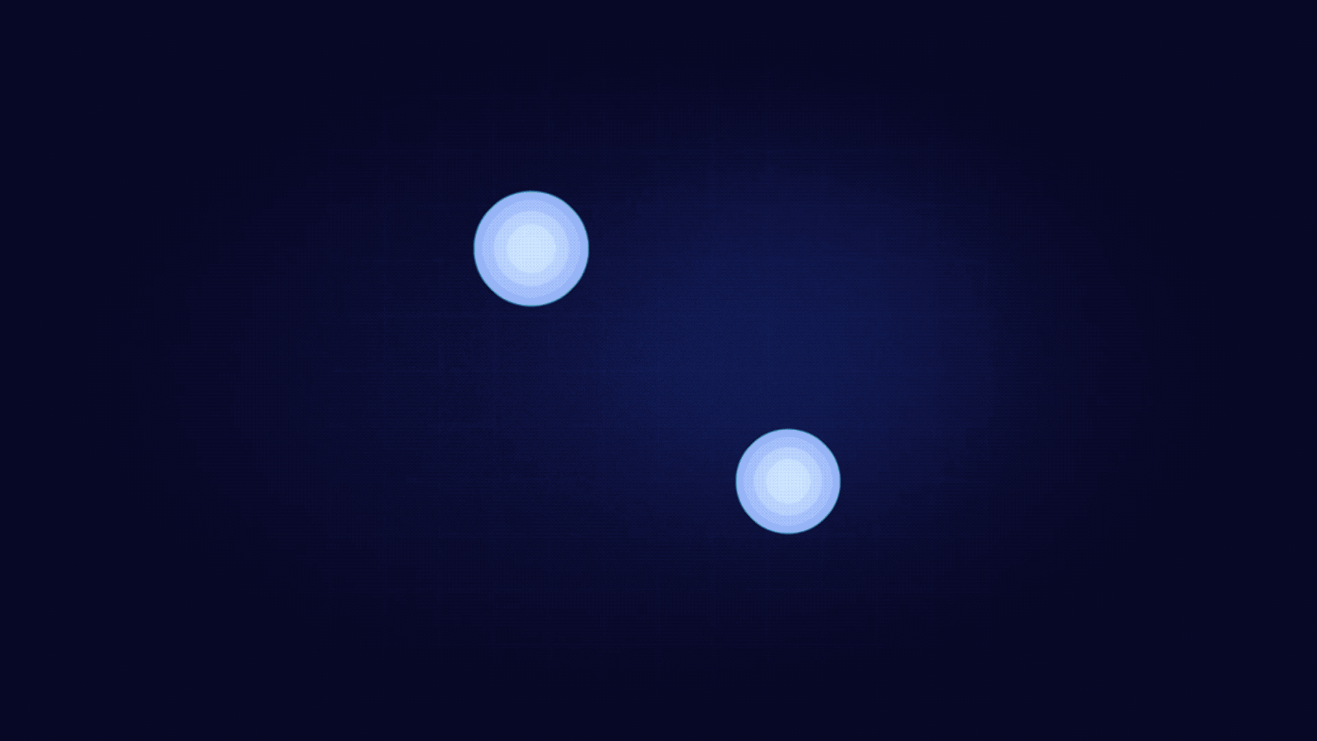 In this stylized GIF, two neutron stars orbit each other, getting closer and closer until they collide against a blue background. The stars are depicted as nested circles of bluish-white. As they get close, blue clouds of debris are pulled off of each one. After they collide, a black hole forms in the center, surrounded by a horizontal oval cloud of blue debris. An orange cloud of debris shoots up from above and below the black hole. Pink cones of light extend above and below the black hole, extending beyond the orange clouds.